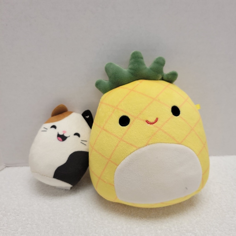 Squishmallows 12" Maui the Yellow Pineapple and Cam Cat Plush